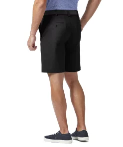 Men's Haggar® Straight-Fit Flat-Front Comfort Chino Shorts -Casual Outfits For Men Elegant store 5621970 ALT