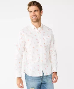 Men's Sonoma Goods For Life® Perfect-Length Button-Down Shirt 22 Men's Sonoma Goods For Life® Perfect-Length Button-Down Shirt -Casual Outfits For Men Elegant store 5642085 Plants