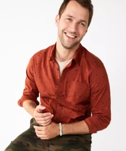 Men's Sonoma Goods For Life® Perfect-Length Button-Down Shirt 20 Men's Sonoma Goods For Life® Perfect-Length Button-Down Shirt -Casual Outfits For Men Elegant store 5642085 Sienna