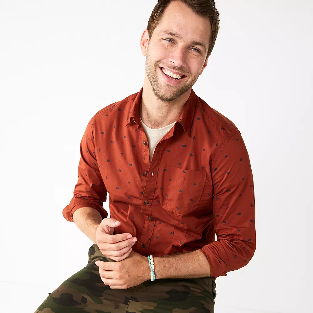 Men's Sonoma Goods For Life® Perfect-Length Button-Down Shirt 10 Men's Sonoma Goods For Life® Perfect-Length Button-Down Shirt - Image 8