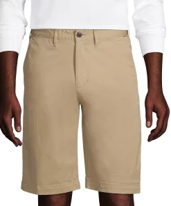 Big & Tall Lands' End 11-Inch Comfort-Waist Knockabout Chino Shorts