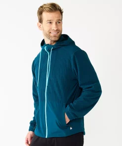 Men's Tek Gear® Performance Jacket -Casual Outfits For Men Elegant store 5670350 Blue Dye