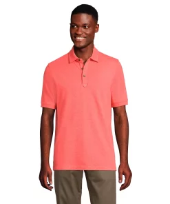 Men's Lands' End CoolMax Mesh Polo 12 Men's Lands' End CoolMax Mesh Polo -Casual Outfits For Men Elegant store 5673019 Washed Melon