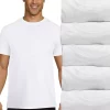 Men's Hanes Ultimate® 4 pack + 1 Bonus X-Temp™ Mesh Crewneck Tee -Casual Outfits For Men Elegant store 5673033