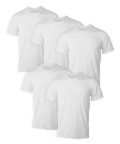 Men's Hanes Ultimate® 4 pack + 1 Bonus X-Temp™ Mesh Crewneck Tee -Casual Outfits For Men Elegant store 5673033 ALT