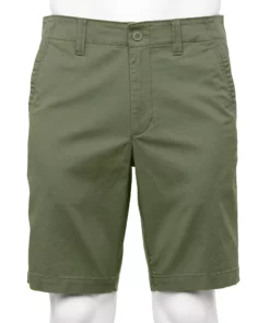 Sonoma Goods For Life® 10" Everyday Flat-Front Shorts -Casual Outfits For Men Elegant store 5703008 Olive