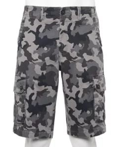 Men's Sonoma Goods For Life® 12" Everyday Cargo Shorts 15 Men's Sonoma Goods For Life® 12" Everyday Cargo Shorts -Casual Outfits For Men Elegant store 5703122 Black Camo