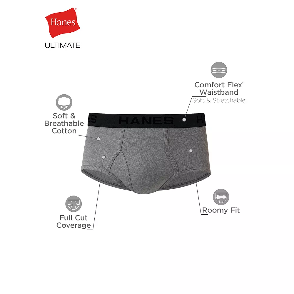 Big & Tall Hanes Ultimate® Cool Comfort® Brief 6-Pack 6 Big & Tall Hanes Ultimate® Cool Comfort® Brief 6-Pack - Image 4
