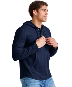Men's Hanes Originals Tri-blend Jersey Hoodie -Casual Outfits For Men Elegant store 5737305 ALT2