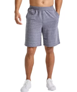 Men's Hanes Tri-Blend French Terry  Sweat Shorts -Casual Outfits For Men Elegant store 5737308 Navy Pe Heather