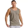 Men's Hanes Originals Tri-blend Tank -Casual Outfits For Men Elegant store 5737314 Oregano Pe Heather