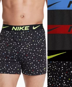 Men's Nike Dri-FIT Essential 3-Pack Boxers 15 Men's Nike Dri-FIT Essential 3-Pack Boxers -Casual Outfits For Men Elegant store 5760602 Black Print Gray Black