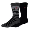 Men's Columbia Lifestyle Bison-Stripe Thermal Crew Socks -Casual Outfits For Men Elegant store 5766531 Black