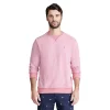 Men's IZOD Saltwater Stripe Fleece Pullover -Casual Outfits For Men Elegant store 5791202 Saltwater Red