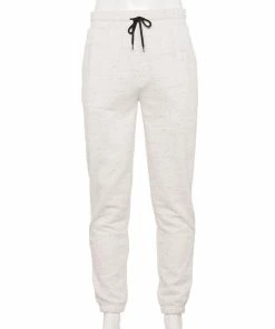 Men's Hollywood Jeans Super Comfort Fleece Jogger Pants -Casual Outfits For Men Elegant store 5802545 White