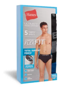 Men's Hanes Ultimate® 5-Pack Comfort Flex Fit Total Support Pouch Briefs -Casual Outfits For Men Elegant store 5805620 ALT2
