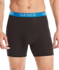 Men's Hanes Ultimate® Comfort Flex Fit® Poly-Span Boxer Briefs 9 Men's Hanes Ultimate® Comfort Flex Fit® Poly-Span Boxer Briefs -Casual Outfits For Men Elegant store 5805700 Black