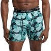 Men's Hanes Ultimate® Comfort Flex Fit® Poly-Span Boxer Briefs -Casual Outfits For Men Elegant store 5805700 Teal Flower