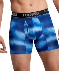 Men's Hanes Ultimate® Comfort Flex Fit® Lightweight Mesh Cotton Modal Boxer Briefs