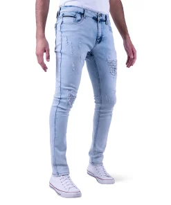 Men's Recess 5-pocket Distressed Slim-Fit Stretch Jean