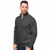 Men's Antigua Gambit Quarter-Zip Fleece Top -Casual Outfits For Men Elegant store 5893727 Gray