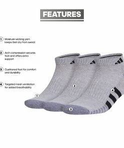 Men's adidas Cushioned 3.0 3-Pack Low Cut Socks 16 Men's adidas Cushioned 3.0 3-Pack Low Cut Socks -Casual Outfits For Men Elegant store 5920214 ALT5