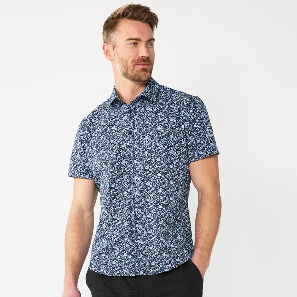 Men's Apt. 9® Untucked-Fit Stretch Button-Down Shirt 8 Men's Apt. 9® Untucked-Fit Stretch Button-Down Shirt - Image 6