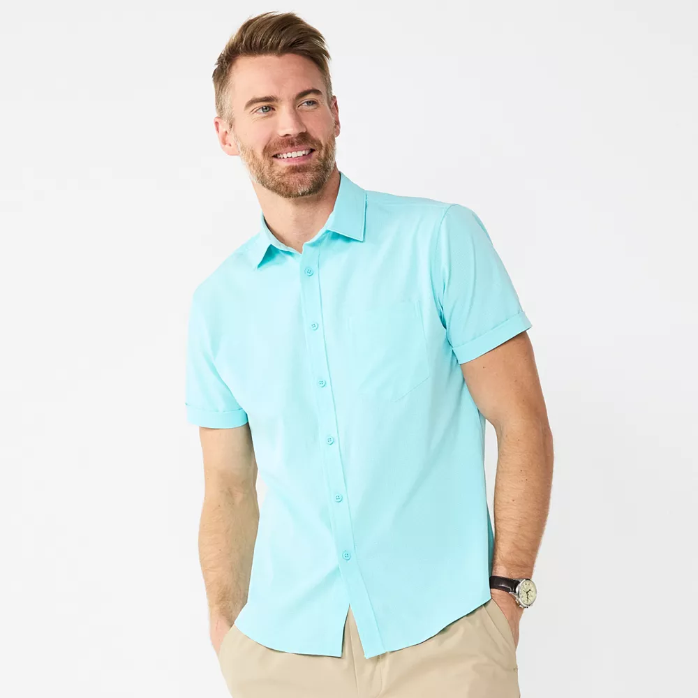 Men's Apt. 9® Untucked-Fit Stretch Button-Down Shirt 12 Men's Apt. 9® Untucked-Fit Stretch Button-Down Shirt - Image 10