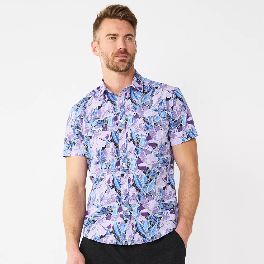 Men's Apt. 9® Untucked-Fit Stretch Button-Down Shirt 3 Men's Apt. 9® Untucked-Fit Stretch Button-Down Shirt