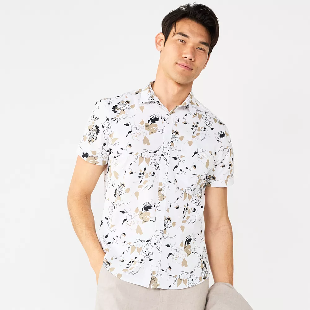 Men's Apt. 9® Untucked-Fit Stretch Button-Down Shirt 9 Men's Apt. 9® Untucked-Fit Stretch Button-Down Shirt - Image 7