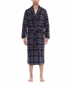 Men's Residence Plush Fleece Shawl Robe
