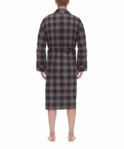 Big & Tall Residence Flannel Shawl Robe -Casual Outfits For Men Elegant store 5992800 ALT