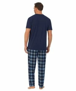 Men's Cuddl Duds® Tee & Pants 2-Piece Pajama Set 13 Men's Cuddl Duds® Tee & Pants 2-Piece Pajama Set -Casual Outfits For Men Elegant store 6007508 ALT