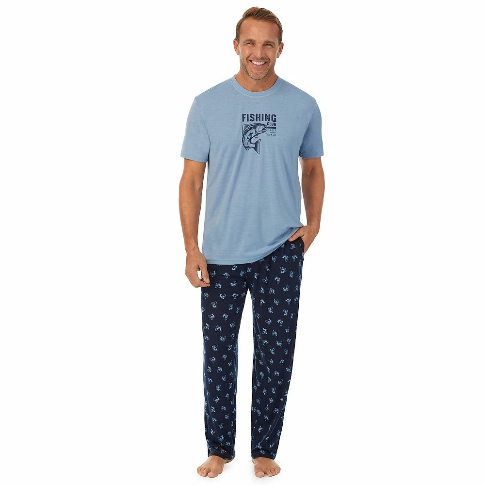 Men's Cuddl Duds® Tee & Pants 2-Piece Pajama Set 4 Men's Cuddl Duds® Tee & Pants 2-Piece Pajama Set - Image 2