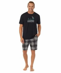 Men's Cuddl Duds® Tee & Shorts 2-Piece Pajama Set