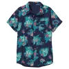 Men's R2D2 Hawaiian Flowers Button Up -Casual Outfits For Men Elegant store 6107712